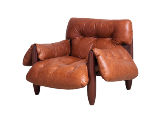 Brown leather chair