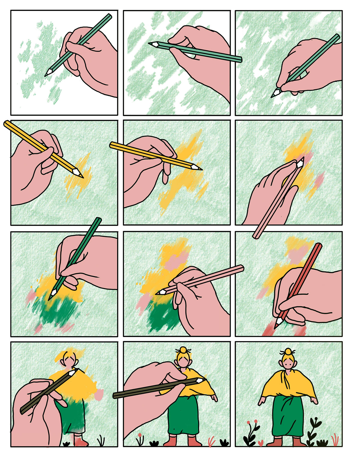 a silent and poetic comic about creativity