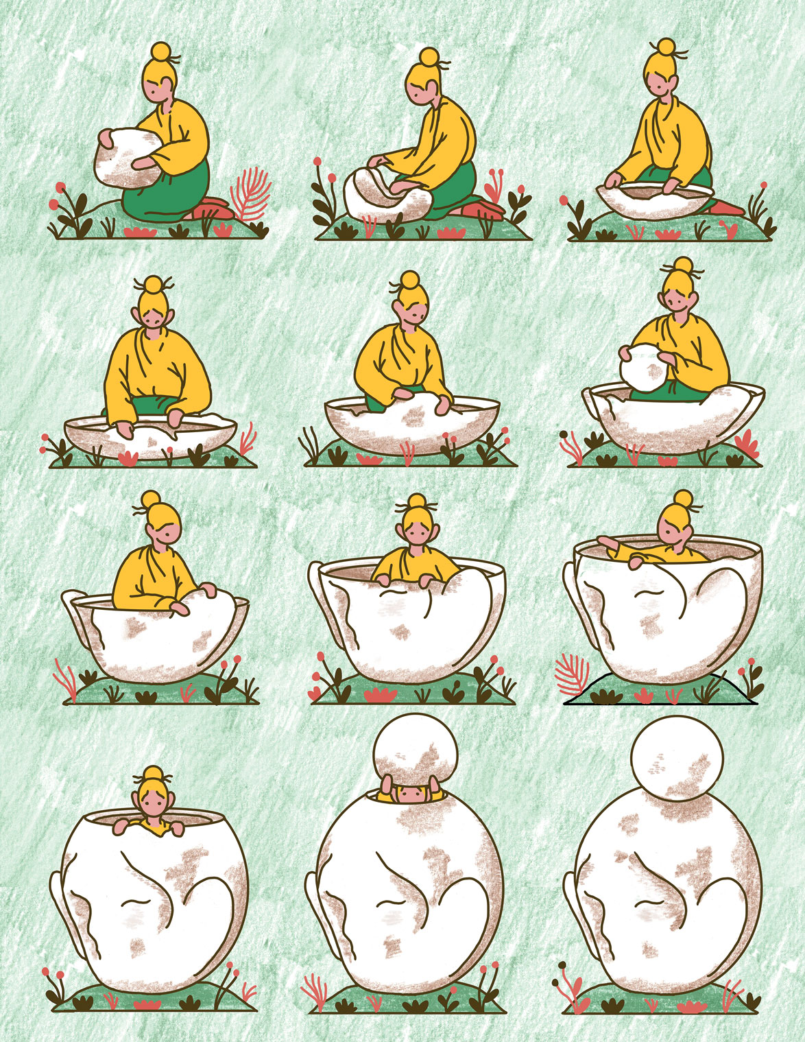 a silent and poetic comic about creativity