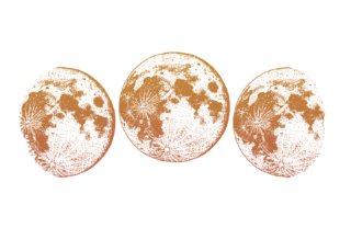 Illustration of the phases of the moon