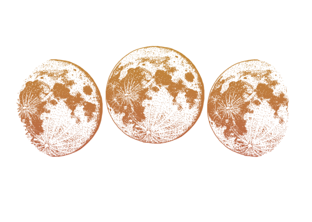 Illustration of the phases of the moon