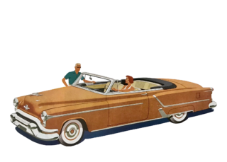 Retro General Motors car ad.