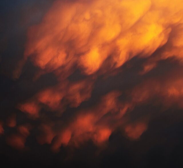 Yellow and red smoke